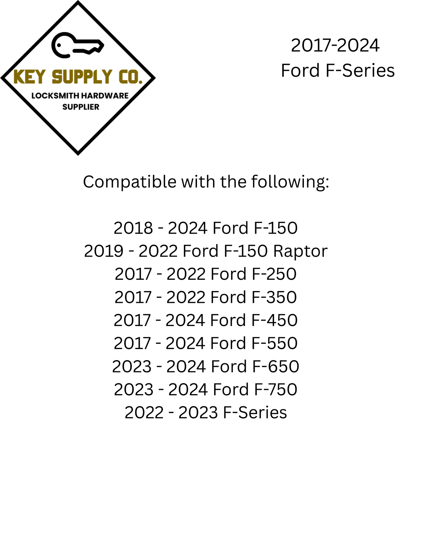 2013-2020 Ford Lincoln / 5-Button Smart Key / PN: 5923896 / M3N-A2C31243300 (AFTERMARKET)