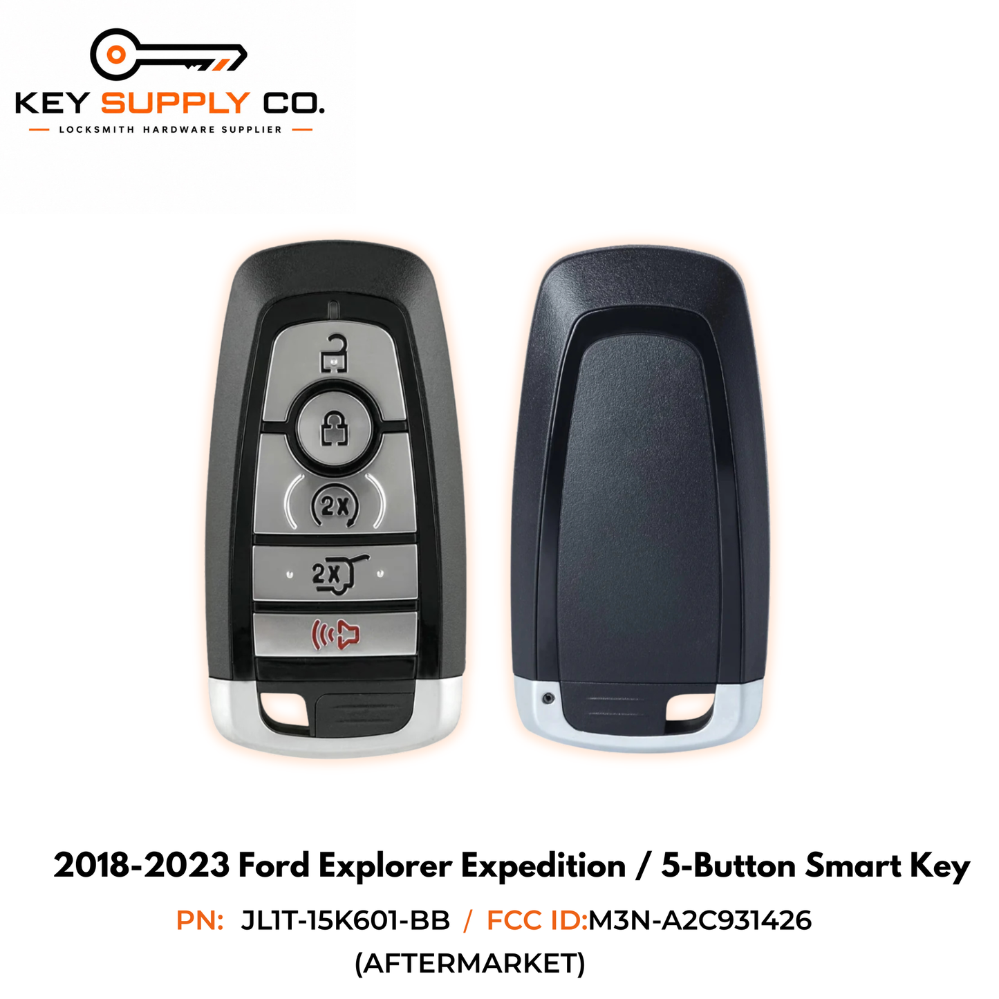 2018-2023 Ford Explorer Expedition / 5-Button Smart Key / PN: JL1T-15K601-BB / M3N-A2C931426 (AFTERMARKET)