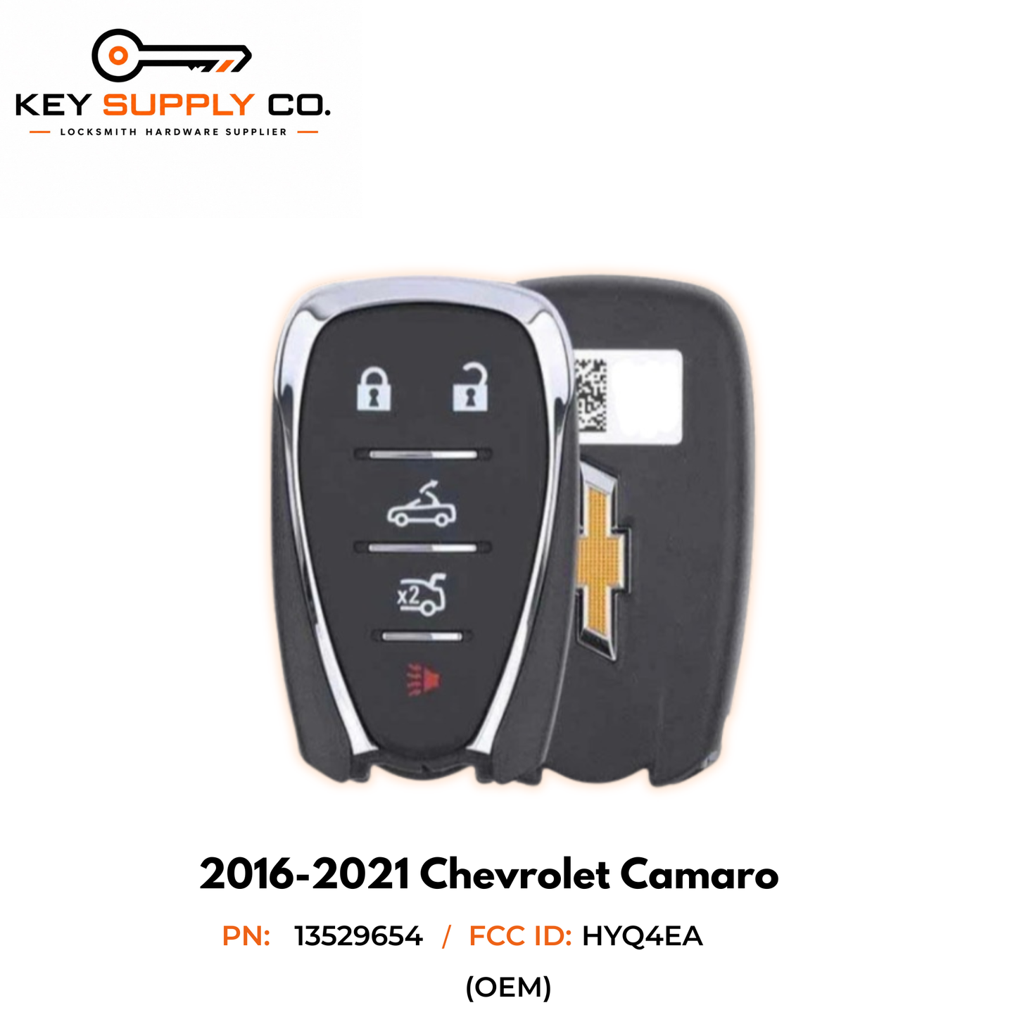 2016-2021 Chevrolet Camaro / 5-Button Smart Key / PN: 13529654 / HYQ4EA / w/ Drop Top (OEM)