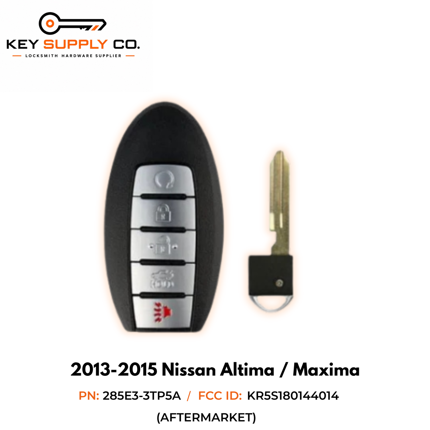 2013-2015 Nissan Maxima / Altima / 5-Button Prox Smart Key / PN: 285E3-3TP5A / KR5S180144014 / S180144020 / IC 014 (AFTERMARKET)