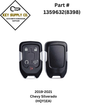 2019-2021 Chevrolet Silverado / 5-Button Smart Key w/ Tailgate / PN: 13508398 / HYQ1EA / 434 MHz (AFTERMARKET)