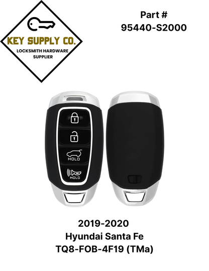 2019-2020 Hyundai Santa Fe / 4-Button Smart Key / PN: 95440-S2000 / TQ8-FOB-4F19