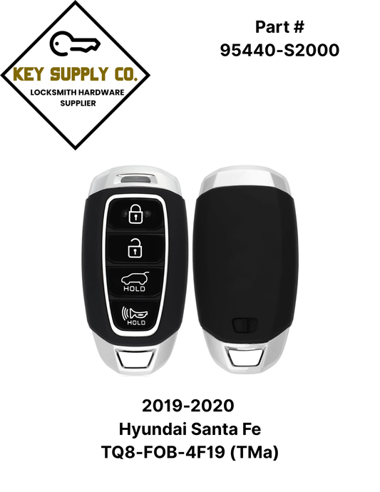 2019-2020 Hyundai Santa Fe / 4-Button Smart Key / PN: 95440-S2000 / TQ8-FOB-4F19