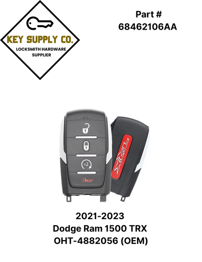2021-2023 Dodge Ram 1500 TRX / 4-Button Smart Key / PN: 68462106AA / OHT-4882056 (OEM)