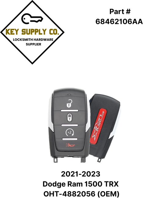 2021-2023 Dodge Ram 1500 TRX / 4-Button Smart Key / PN: 68462106AA / OHT-4882056 (OEM)