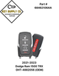 2021-2023 Dodge Ram 1500 TRX / 4-Button Smart Key / PN: 68462106AA / OHT-4882056 (OEM)
