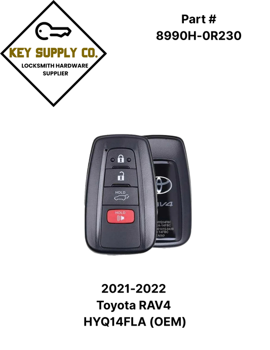 2021-2022 Toyota RAV4 / 4-Button Smart Key / PN: 8990H-0R230 / HYQ14FLA (OEM)
