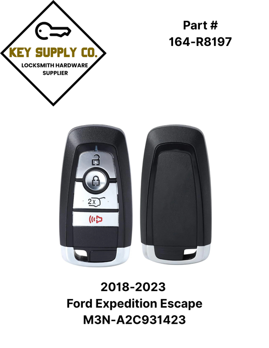 2018-2023 Ford Expedition Escape / 4-Button Smart Key / PN: 164-R8197 / M3N-A2C931423
