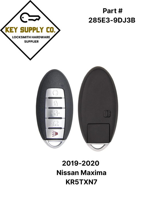 2019-2020 Nissan Maxima / 5-Button Smart Key / PN: 285E3-9DJ3B / S180144906 / KR5TXN7 (AFTERMARKET)
