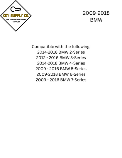 2009-2018 BMW 2 / 3 / 4 / 5 / 6 / 7 Series / 4-Button Smart Key / YGOHUF5662 / FEM / 433 MHz (AFTERMARKET)