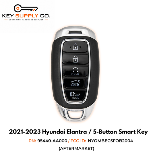 2021-2023 Hyundai Elantra / 5-Button Smart Key / PN: 95440-AA000 / NYOMBEC5FOB2004 (AFTERMARKET)