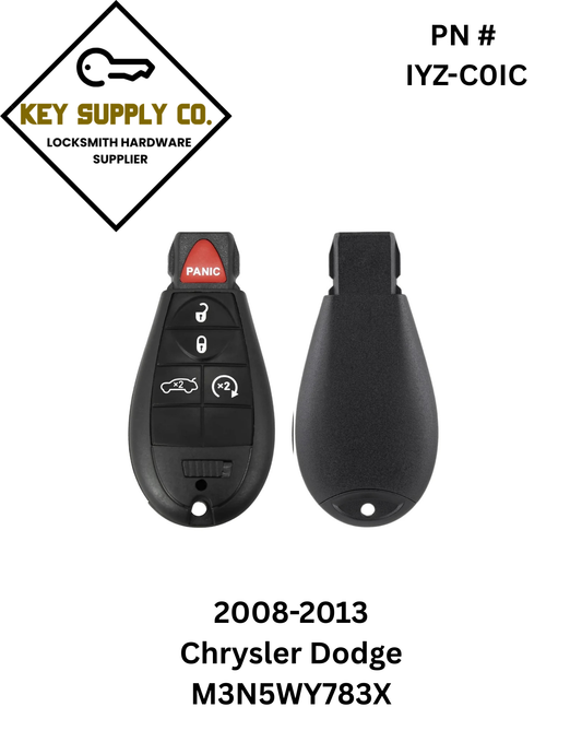 2008-2013 Chrysler Dodge / 5-Button Fobik / M3N5WY783X