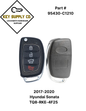 2017-2020 Hyundai Sonata / 4-Button Remote Flip Key / PN: 95430-C1210 / TQ8-RKE-4F25 (LF 4BT) (RFK-HY-SN25)