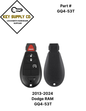 2013-2024 Dodge RAM / 4-Button Fobik Key / GQ4-53T (AFTERMARKET)