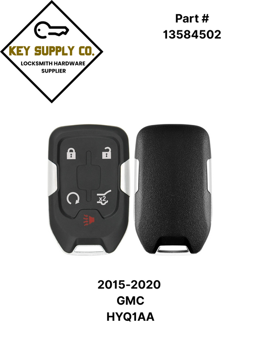 2015-2020 GMC / 5-Button Smart Key / PN: 13584502 / HYQ1AA (AFTERMARKET)