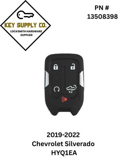 2019-2022 Chevrolet Silverado / 5-Button Smart Key w/ Tailgate / PN: 13508398 / HYQ1EA / 434 MHz (AFTERMARKET)