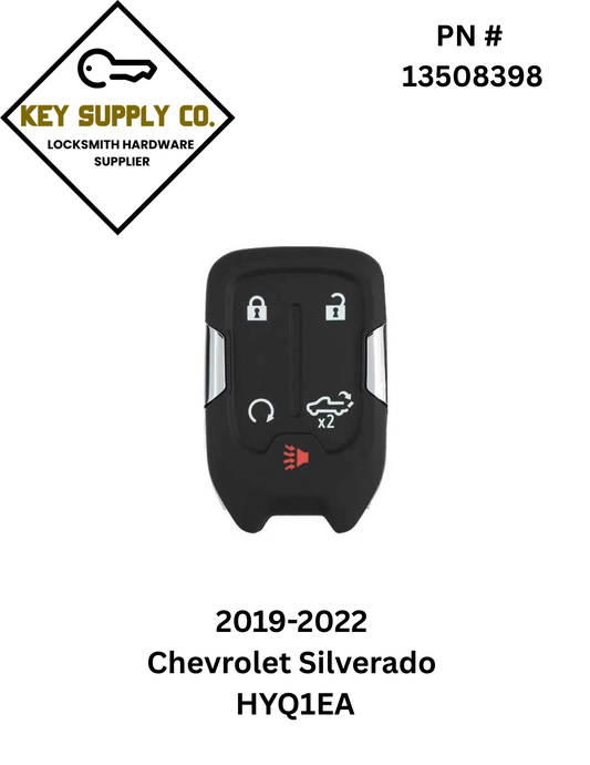 2019-2022 Chevrolet Silverado / 5-Button Smart Key w/ Tailgate / PN: 13508398 / HYQ1EA / 434 MHz (AFTERMARKET)