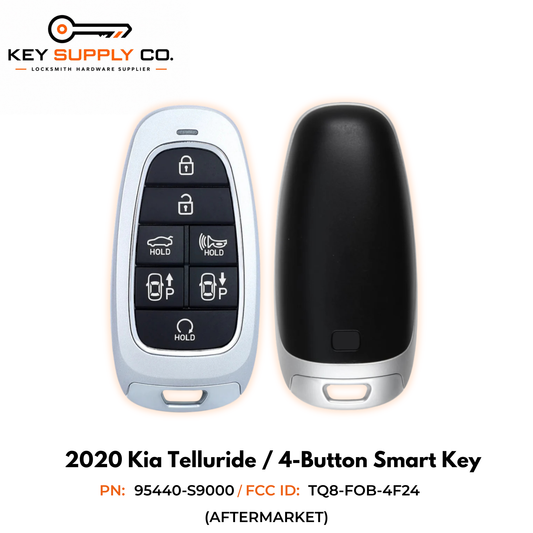 2020 Kia Telluride / 4-Button Smart Key / PN: 95440-S9000 / TQ8-FOB-4F24 (ON) (AFTERMARKET)