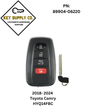 2018-2024 Toyota Camry / 4-Button Smart Key / 89904-06220 / HYQ14FBC / 0351