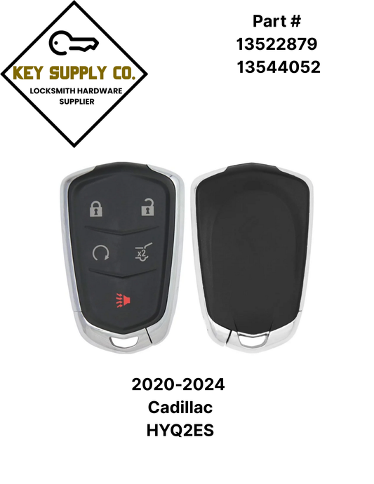 2020-2024 Cadillac / 5-Button Smart Key / PN: 13522879 13544052 / HYQ2ES (AFTERMARKET)