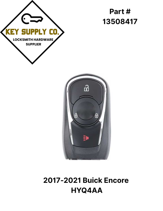 2017-2021 Buick Encore / 3-Button Smart Key / PN: 13508417 / HYQ4AA (AFTERMARKET)
