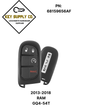 2013-2018 RAM 4 Buttons Smart Remote Key / 433MHz / 68159656AF / GQ4-54T (OEM)