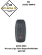 2022-2023 Nissan Ariya Kicks Rogue Pathfinder / 3-Button Smart Key / PN: 285E3-5MR1B / KR5TXPZ1 (AFTERMARKET)