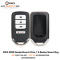 2013-2015 Honda Accord Civic / 4-Button Smart Key / PN: 72147-T2A-A01 / ACJ932HK1210A (AFTERMARKET)