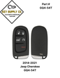 2014-2021 Jeep Cherokee / 5-Button Smart Key / GQ4-54T (AFTERMARKET)