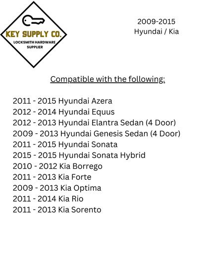 2009-2015 Hyundai Kia / 4-Button Smart Key / PN: 95440-3N250 / SY5HMFNA04 (AFTERMARKET)