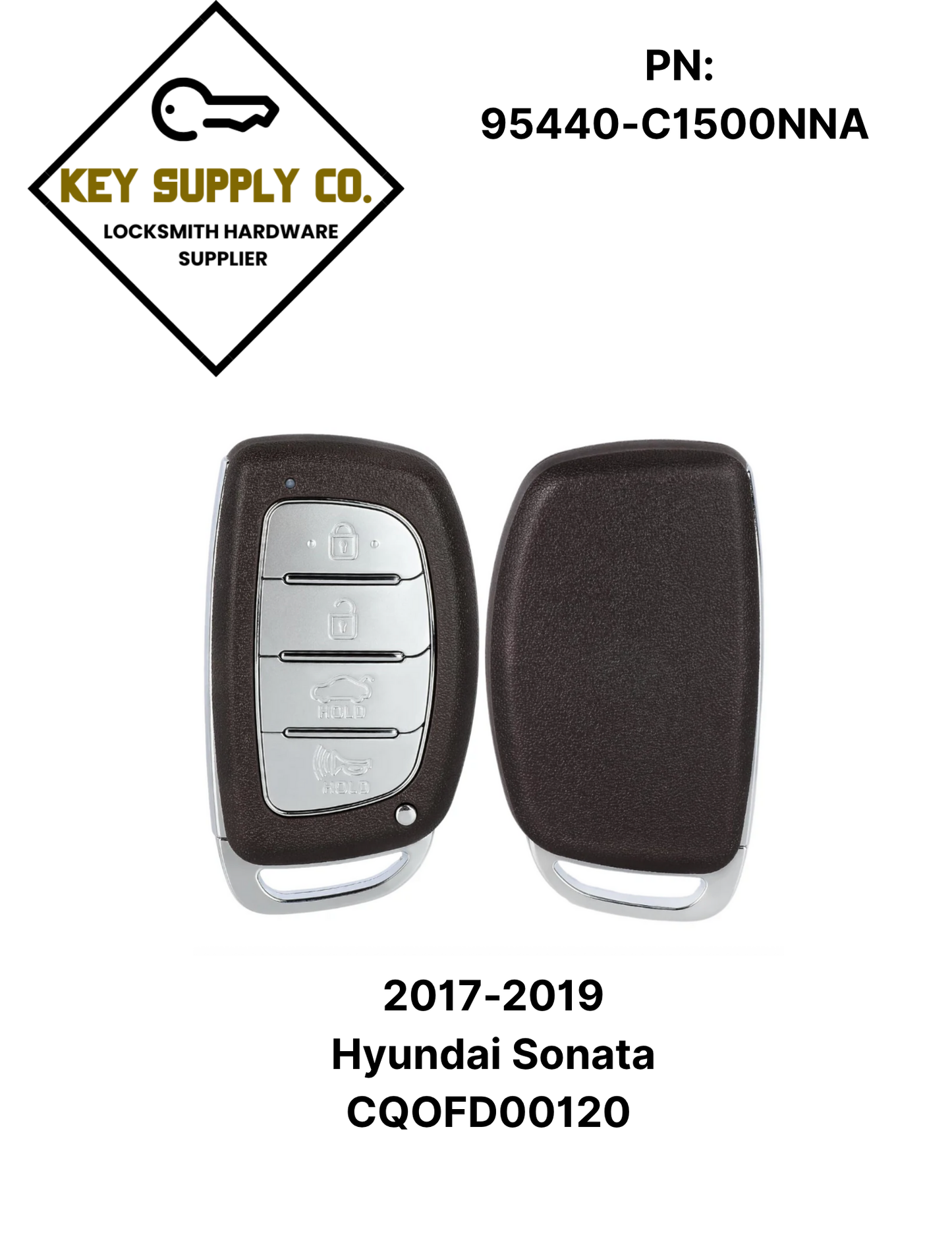 2017-2019 Hyundai Sonata / 4-Button Smart Key / PN: 95440-C1500NNA / CQOFD00120 (AFTERMARKET)