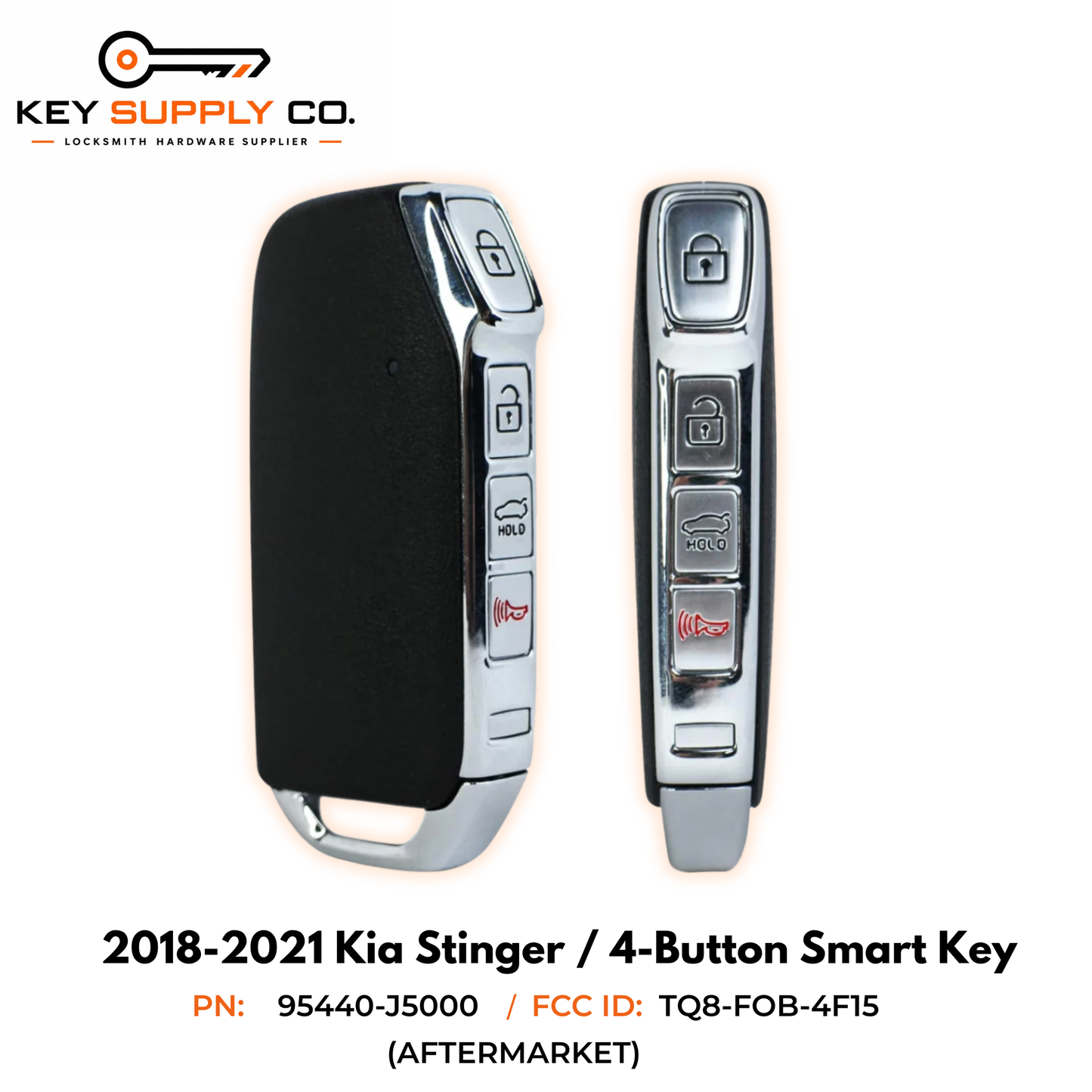 2018-2021 Kia Stinger / 4-Button Smart Key / PN: 95440-J5000 / TQ8-FOB-4F15 (AFTERMARKET)