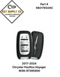 2017-2024 Chrysler Pacifica Voyager / 7-Button Smart Key / No KeySense / PN: 68217832AC / M3N-97395900 (OEM)