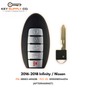 2016-2018 Infiniti / Nissan / 5-Button Smart Key / PN: 285E3-4RA0B / KR5S180144014 / S180144310 / (IC 204) (AFTERMARKET)