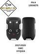 2017-2023 GMC / 5-Button Smart Key / PN: 13508275 / HYQ1EA (AFTERMARKET)