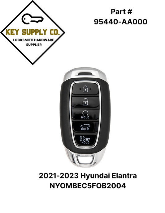 2021-2023 Hyundai Elantra / 5-Button Smart Key / PN: 95440-AA000 / NYOMBEC5FOB2004 (AFTERMARKET)