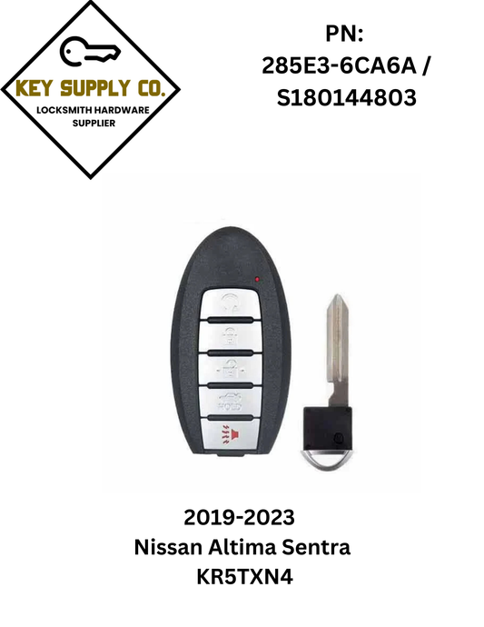 2019-2023 Nissan Altima Sentra / 5-Button Smart Key / PN: 285E3-6CA6A / S180144803 / KR5TXN4 (AFTERMARKET)