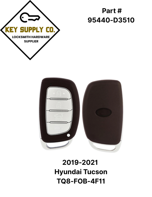2019-2021 Hyundai Tucson / 4-Button Smart Key / PN: 95440-D3510 / TQ8-FOB-4F11 (AFTERMARKET)