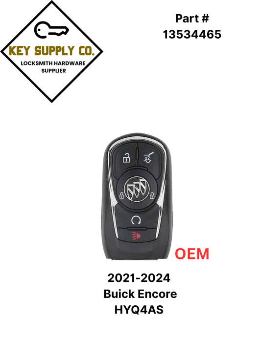2021-2022 Buick Encore / 4-Button Smart Key / PN: 13534465 / HYQ4AS (OEM)