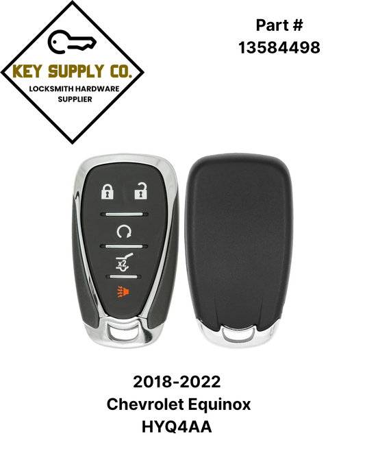 2018-2022 Chevrolet Equinox / 5-Button Smart Key / PN: 13584498 / HYQ4AA (AFTERMARKET)