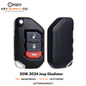 2018-2024 Jeep Wrangler Gladiator / 3-Button Smart Flip Key / PN: 68416782AA / OHT1130261 / SIP22 (AFTERMARKET)