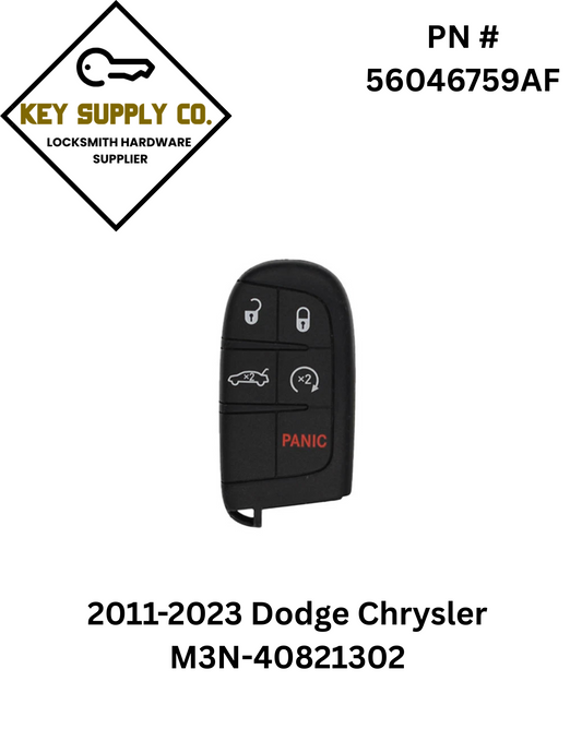 2011-2023 Dodge Chrysler / 5-Button Smart Key / PN: 56046759AF / M3N-40821302 (AFTERMARKET)