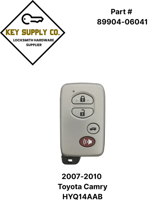 2007-2010 Toyota Camry / 4-Button Smart Key / PN: 89904-06041 / 0140 Board / HYQ14AAB (AFTERMARKET)