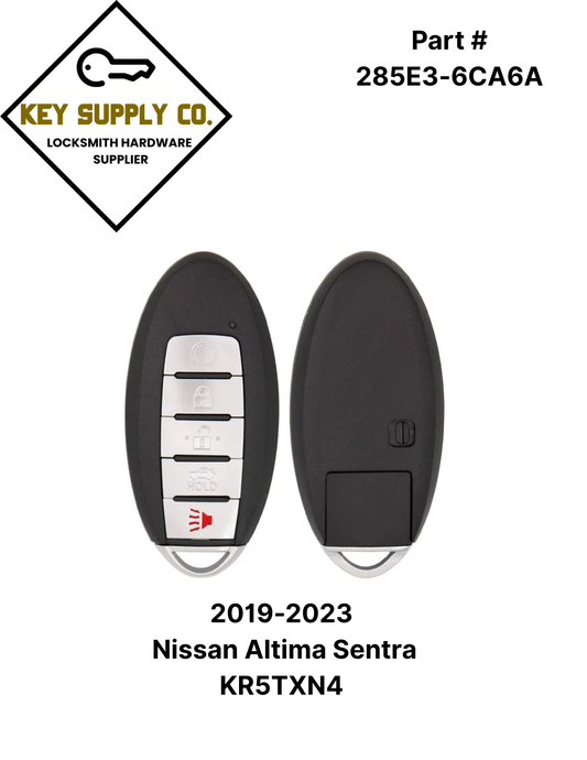 2019-2023 Nissan Altima Sentra / 5-Button Smart Key / PN: 285E3-6CA6A / KR5TXN4 (AFTERMARKET)