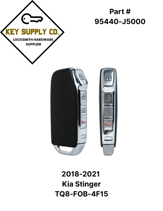 2018-2021 Kia Stinger / 4-Button Smart Key / PN: 95440-J5000 / TQ8-FOB-4F15 (AFTERMARKET)