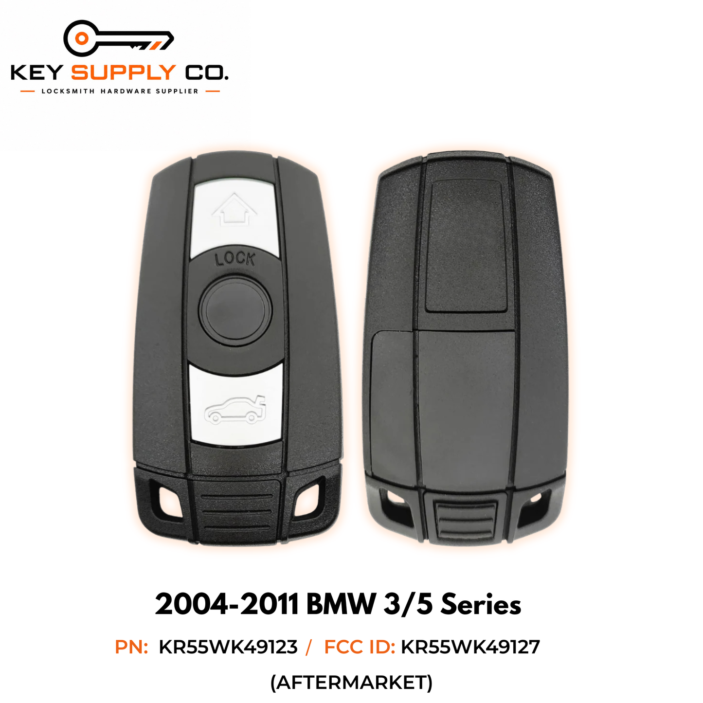2004-2011 BMW 3 / 5 Series / 3-Button Smart Key / KR55WK49127 KR55WK49123 / CAS3 / 315 MHz