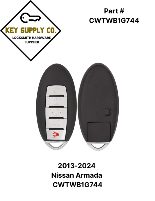 2013-2024 Nissan Armada / 5-Button Smart Key / CWTWB1G744 (AFTERMARKET)