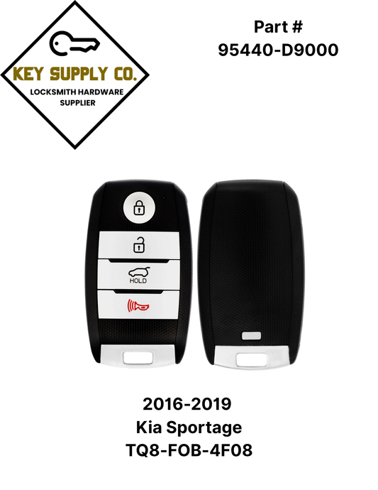 2016-2019 Kia Sportage / 4-Button Smart Key / PN: 95440-D9000 / TQ8-FOB-4F08 (AFTERMARKET)