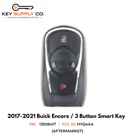 2017-2021 Buick Encore / 3-Button Smart Key / PN: 13508417 / HYQ4AA (AFTERMARKET)