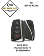 2013-2018 Hyundai Santa Fe / 4-Button Smart Key W/ Hatch / PN: 95440-4Z200 / SY5DMFNA04 (AFTERMARKET)